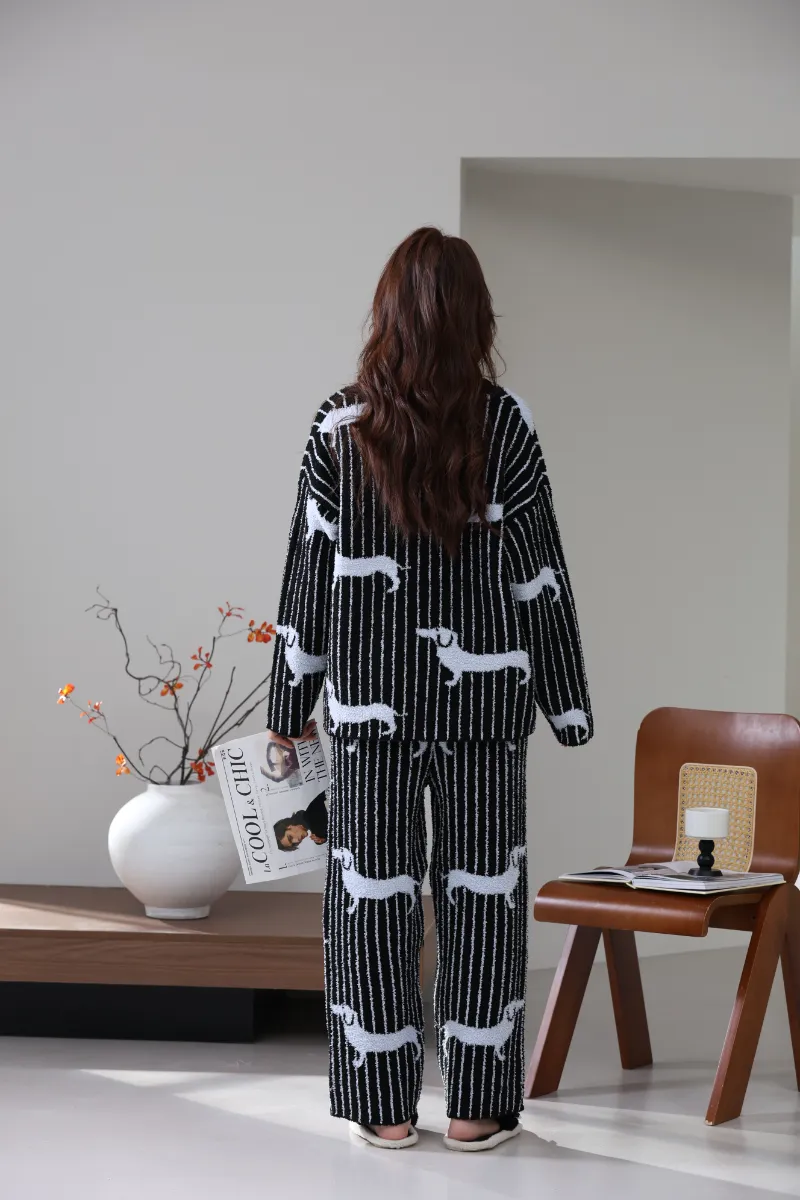 Zacht fleece huiskledingpak voor dames