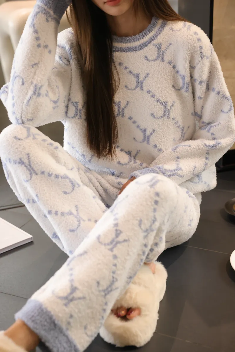 Zachte fleece pyjama voor dames