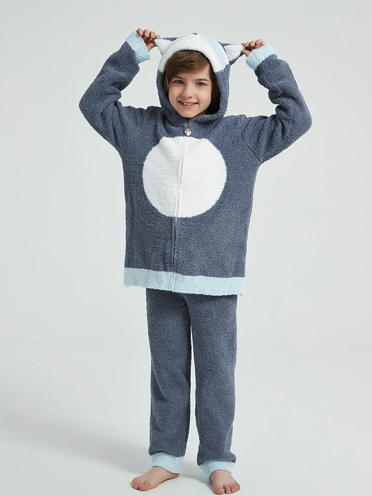 Boys Autumn and Winter Fleece Pajamas