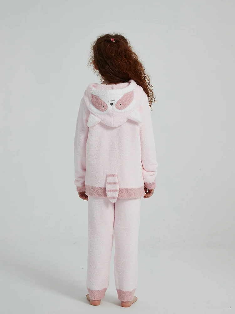 Girls Autumn and Winter Fleece Pajamas