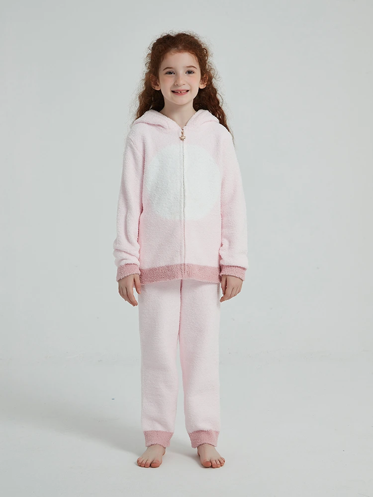 Girls Autumn and Winter Fleece Pajamas Girls Autumn and Winter Fleece Pajamas