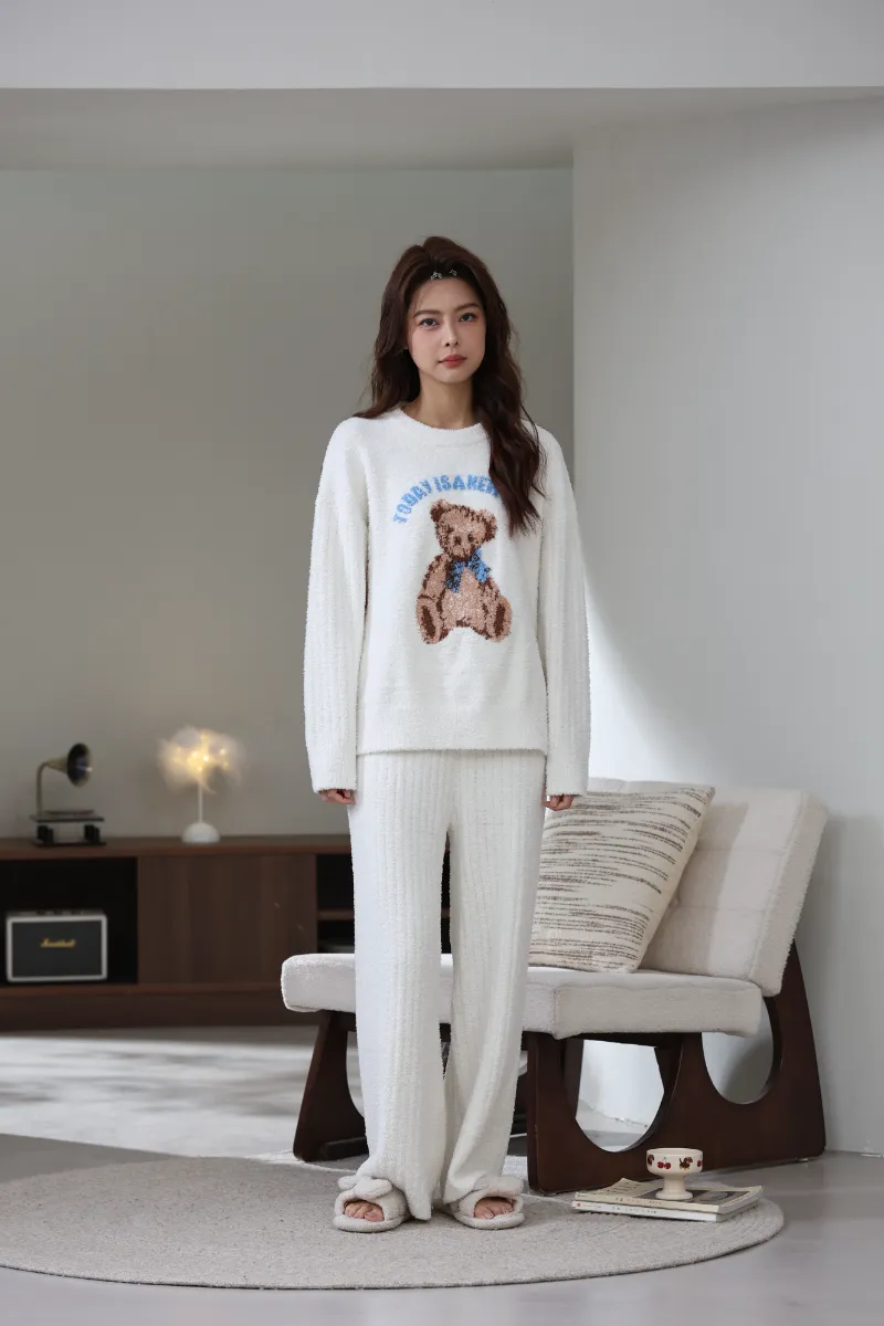 Zachte fleece homewear-pakken voor dames